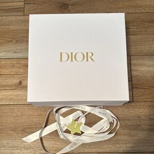 Dior White Box with Gold Star Accent